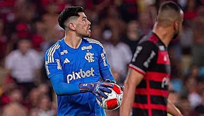 El ninguneo del arquero de Flamengo a Palestino - La Tercera