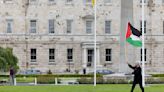 Palestinian flag unfurled on grounds of Leinster House despite Ceann Comhairle refusal