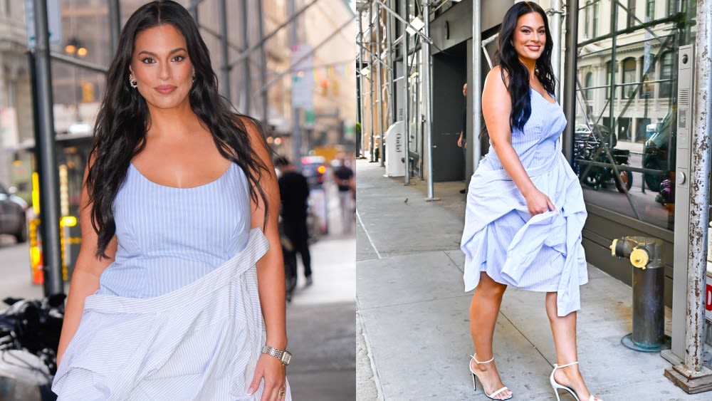 Ashley Graham Gives the Shirtdress a Deconstructed Spin for ‘Side Hustlers’ Season Two Press Tour