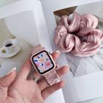 少女格子錶帶+發圈套裝 iwatch7/6/5/SE代女款41/45MM/44MM Apple Watch 6 7 SE