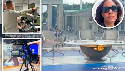 Alex Scott takes fans behind-the-scenes at BBC's Euros studio in amazing video