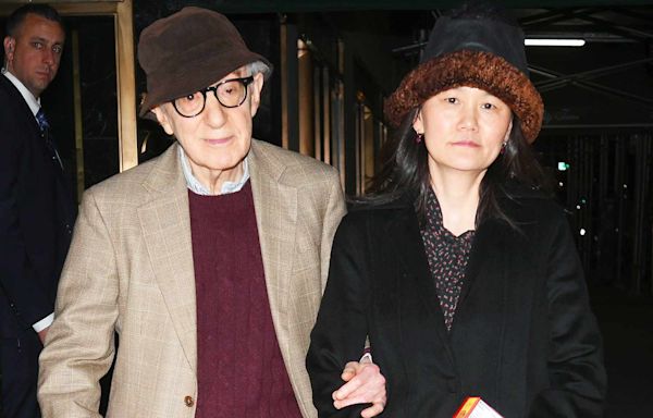 Woody Allen Holds Wife Soon-Yi Previn's Arm While Out in New York City