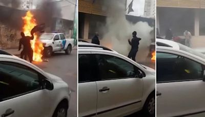 Pergamino: un hombre se prendió fuego en la puerta del Ministerio Público Fiscal