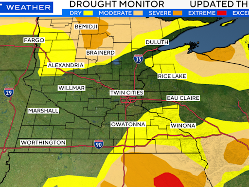 New drought map shows Minnesota slowly recovering after wet April