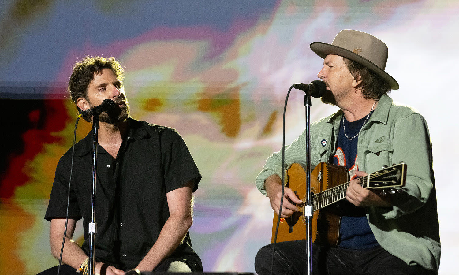 Watch Bradley Cooper and Eddie Vedder sing 'Maybe It's Time' from 'A Star Is Born'