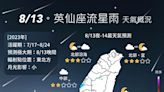 夏夜最美「英仙座流星雨」今晚登場！全台觀星指數出爐「這區機率最高」