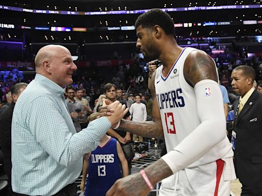 Clippers Owner Steve Ballmer Reacts to Paul George's Departure for 76ers