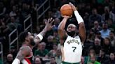 Jaylen Brown scores 26 points and reaches 10,000 in his career in Celtics' 124-107 win over Portland