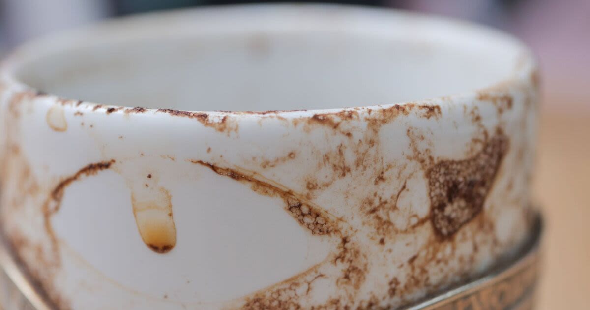 ‘Game-changing’ 3p method to banish stubborn brown tea cup stain