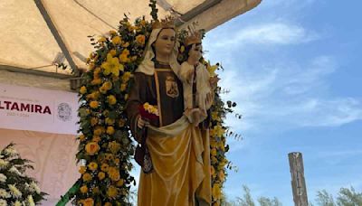 Realizan procesión en lanchas en honor a la Virgen del Carmen