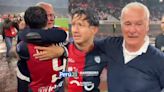 ¡Inconsolable! Gianluca Lapadula se despidió de su entrenador llorando (VIDEO)