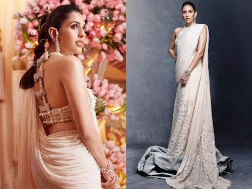 Shloka Ambani flaunts custom-made Tamara Ralph sari at Anant-Radhika's Sangeet - Times of India