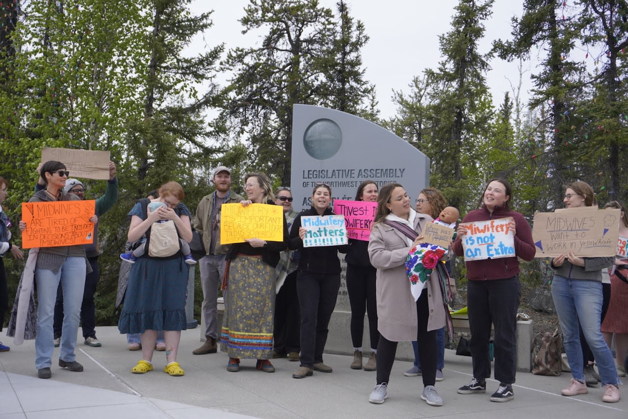 Taught to be advocates: N.W.T. midwives protest proposed cuts to Yellowknife program