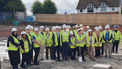 Work under way at new 'healthcare hub' in 'exciting milestone' for town