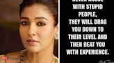 Nayanthara takes a dig at The Liver Doc, shares cryptic post on ‘stupid people’ - The Economic Times