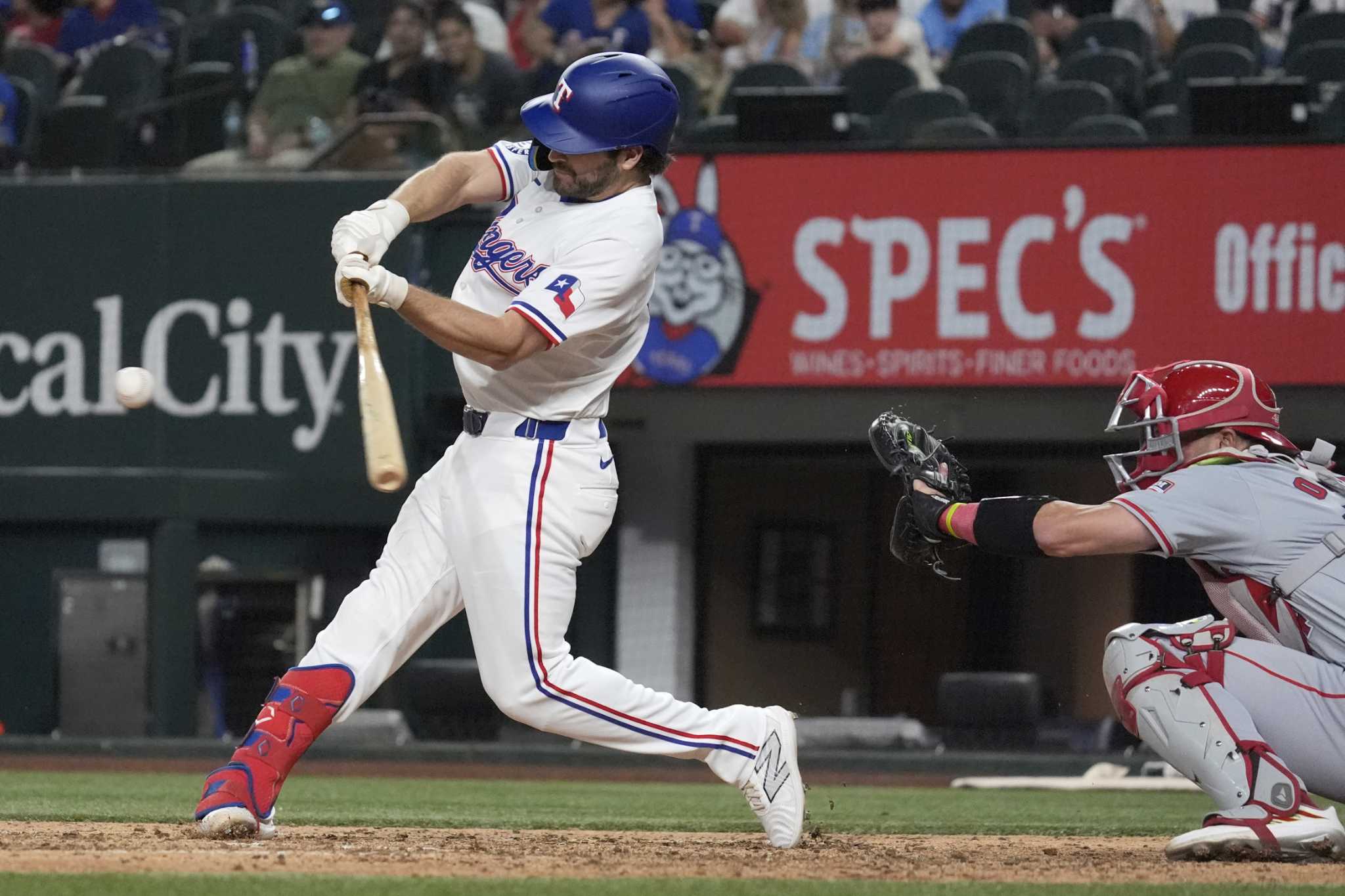 Rangers rally from a pair of 2-run deficits to beat the Angels 6-4