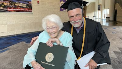 This 72-year-old Georgia man graduated college with his 99-year-old mom in the crowd