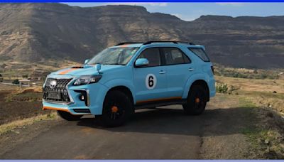 Here’s India’s First Toyota Fortuner with Gulf Racing Theme