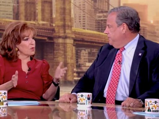 Joy Behar tells Chris Christie to 'shut up' for failing to explicitly say he'll vote for Harris