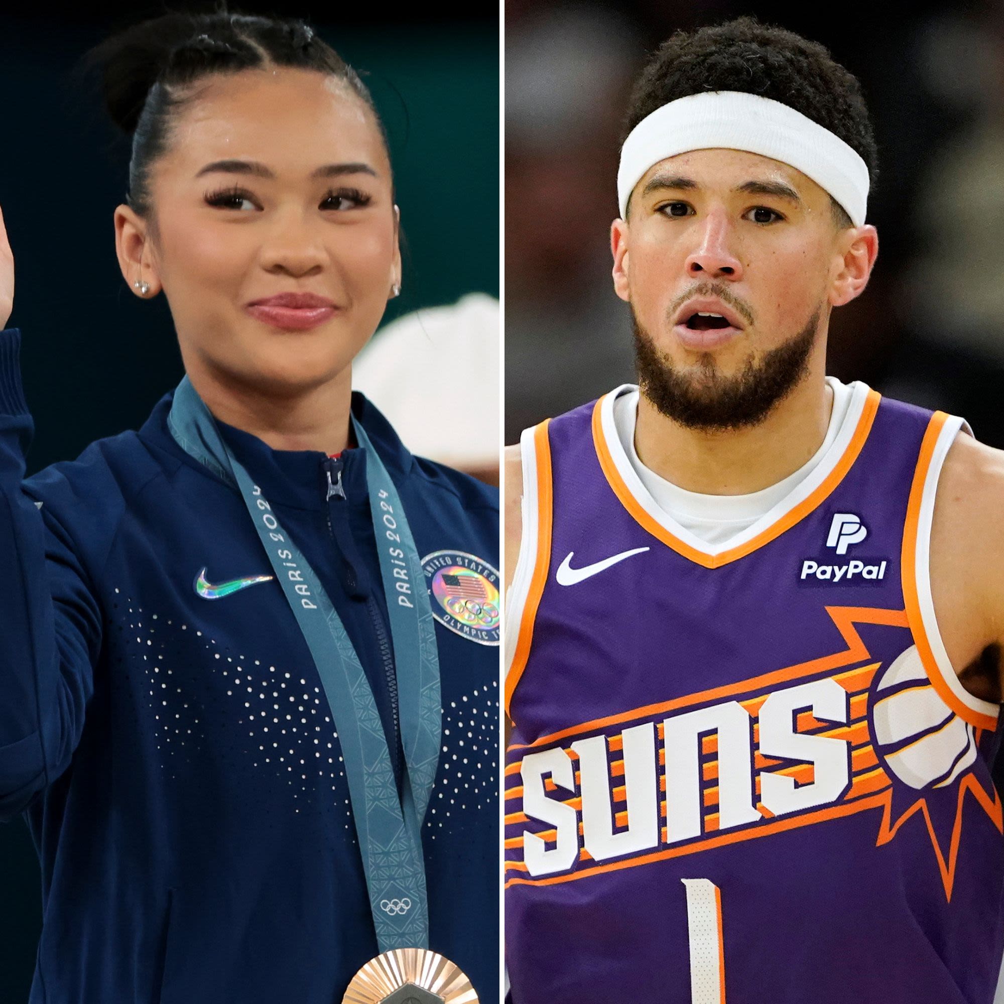 Suni Lee and Devin Booker Get Cozy in Paris After He Watched Her Win Bronze at 2024 Olympics