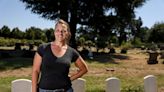 Cleaning headstones at pioneer cemetery reveals ancestors of Leatherman tool founder