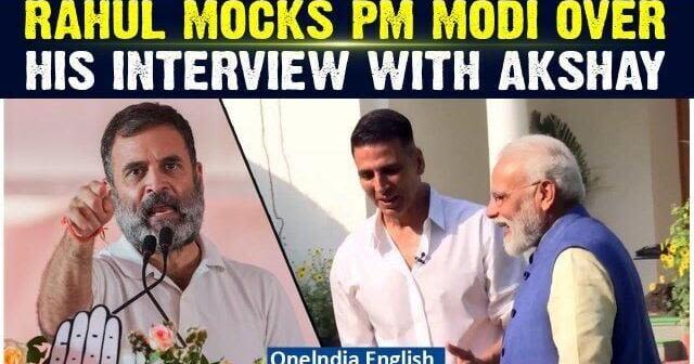 Viral Video: Rahul Gandhi's "Aam Kaise Khate Ho" Jibe On PM Modi and Akshya Kumar