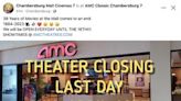 Facebook post announces closing of Chambersburg Mall movie theater