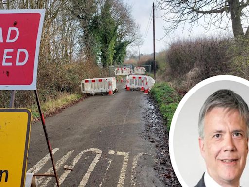 Work to repair road which collapsed eight months ago to cost 'six figures'