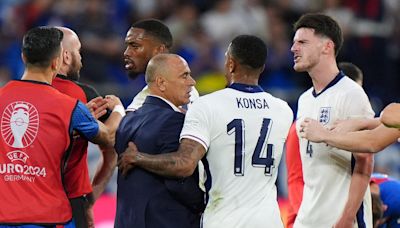 Slovakia boss Francesco Calzona explains Declan Rice row after angry clash follows England comeback