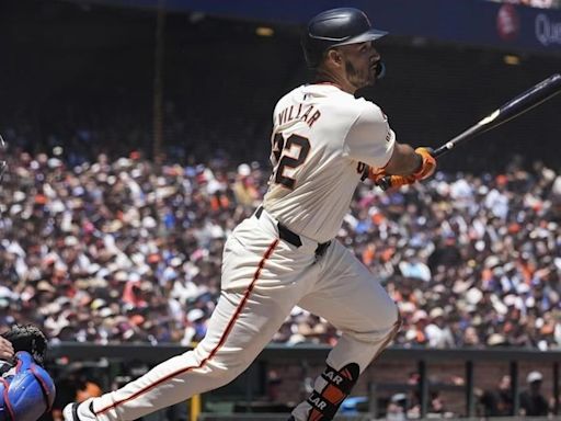 Chapman homers and Giants hit 10 doubles in 10-4 win over Dodgers