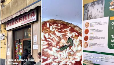 'Melhor pizzaria do mundo' serve apenas 4 sabores que custam em média R$ 30 cada