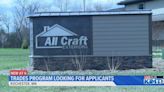 All Craft Exteriors' trade program is looking for interested applicants