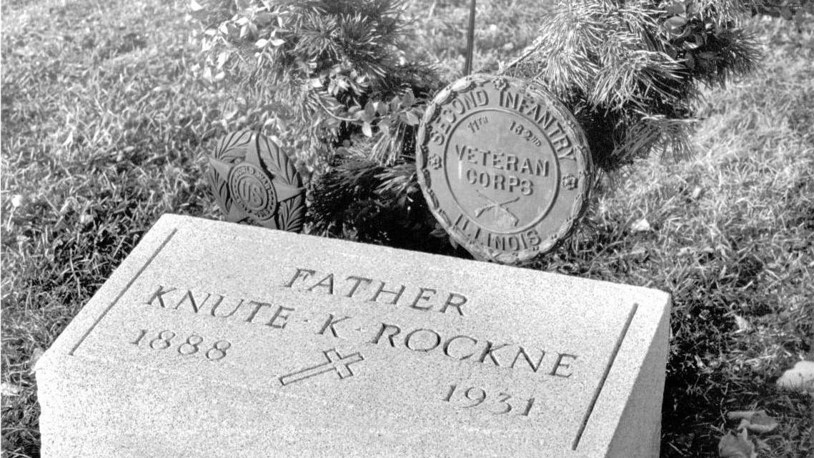 Rockne receives homecoming, as football coach legend reburied at University of Notre Dame