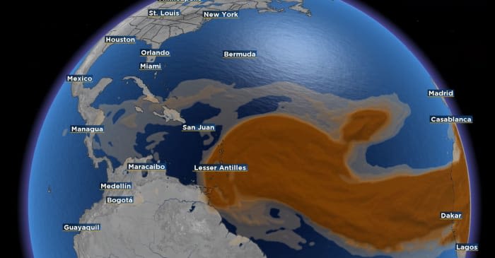 Tropics Watch: Surge of Saharan dust blankets the Atlantic. Here’s when it could reach Florida