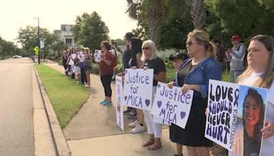 Dozens attend ‘Justice for Mica’ rally in front of Solid Rock Church