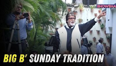 Amitabh Bachchan Keeps Up With Sunday Ritual At Jalsa; Meets Fans - News18