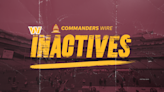 Commanders’ Week 3 inactive list vs. Bills