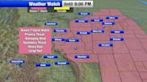 A Severe Thunderstorm Watch in place for south central, eastern Montana, and northeastern Wyoming