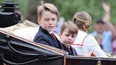 Prince George and Prince Louis Twin in Red Ties During Trooping the Colour Appearance