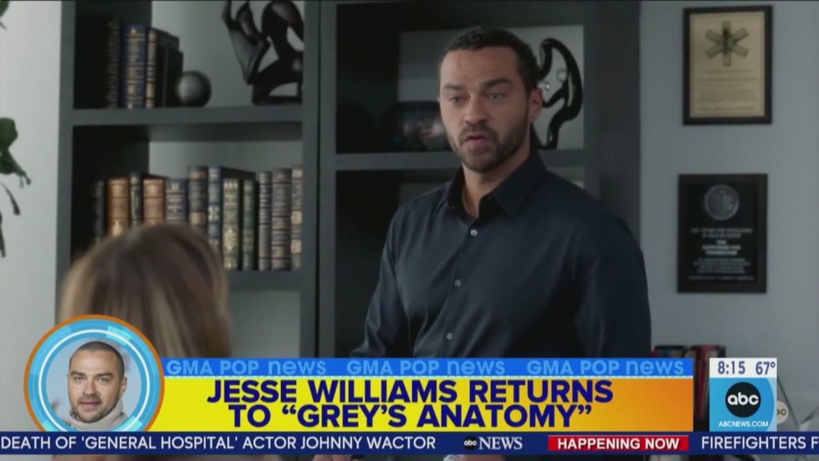 Jesse Williams reunites with 'Grey's Anatomy' star in new season of the hit medial drama