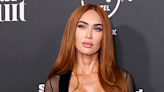 Megan Fox just went braless in a plunging see-through mesh dress