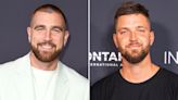 Travis Kelce Adorably Holds Chandler Parsons’ Son After Golf Outing, Signs Infant’s Cranial Helmet