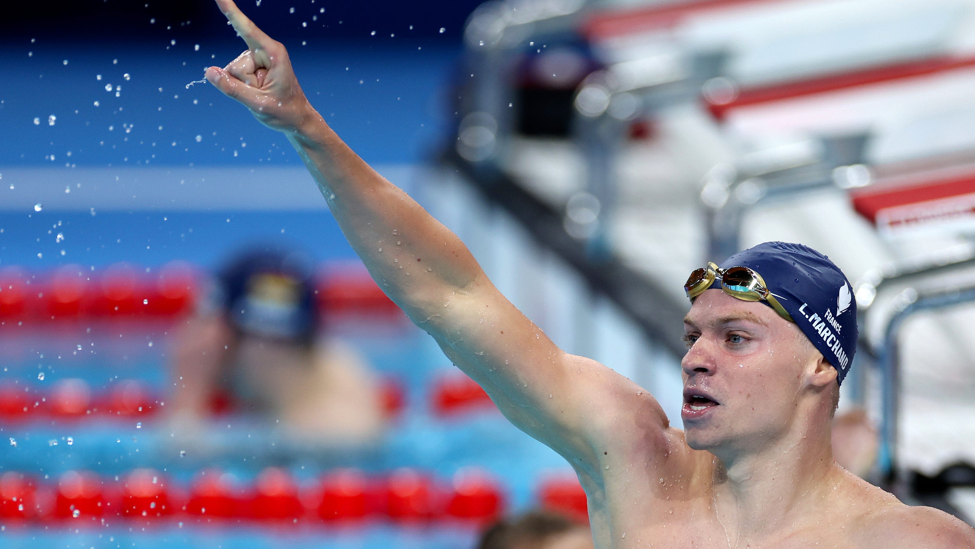 Sunday's Olympic swimming: Léon Marchand fulfills hopes of his nation with gold in 400 IM