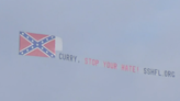 Plane flies Confederate flag over Jacksonville in protest of statue removal