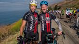 Bike ride fundraiser for AIDS research passing through the Central Coast