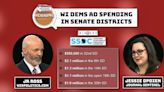 WisEye Morning Minute: Wisconsin Dems Ad Spending in Senate Districts
