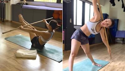 Malaika Arora Chooses The Most Unique Danda Yoga Workout To Exercise Her Core
