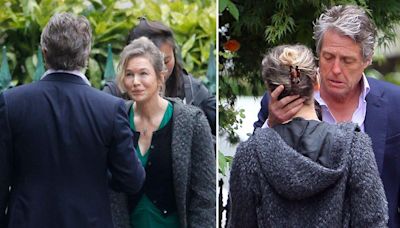 Hugh Grant gets cosy with Renée Zellweger in long-awaited Bridget Jones return