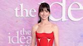 Anne Hathaway Wears Daring Corset Dress at The Idea of You Premiere