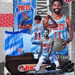 南◇2021 4月 Nike NBA 布魯克林籃網隊 KYRIE IRVING 11 藍色 復古球衣CQ4253-403
